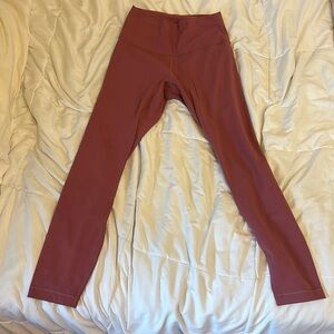Dusty rose pink size 4 lululemon leggings